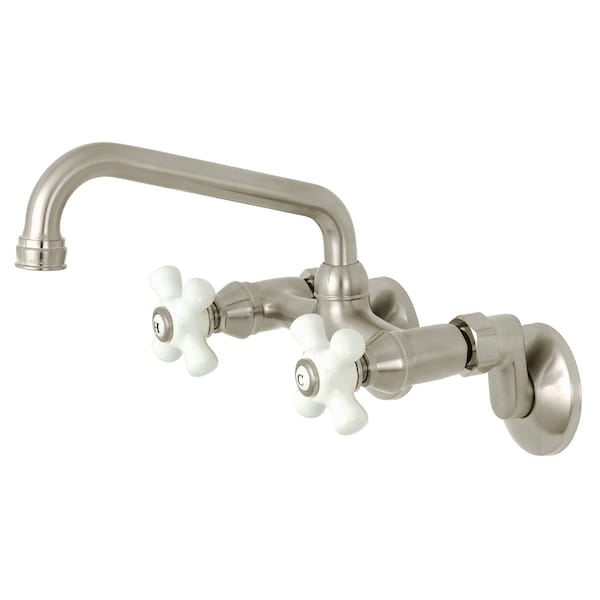 KS613SN 2-Handle Wall Mount Kitchen Faucet